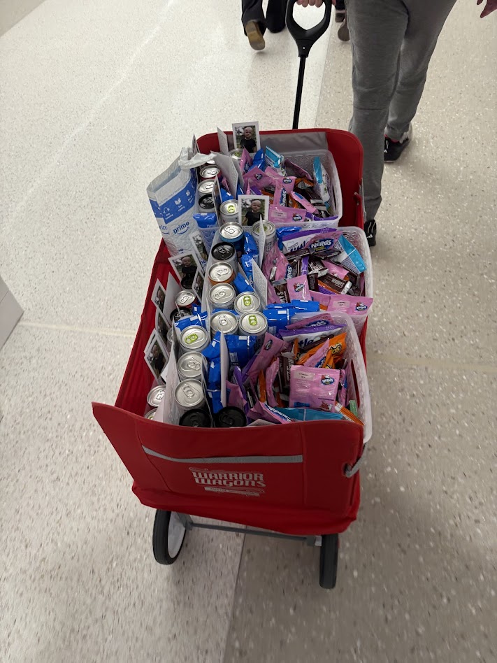 Goodie basket drop-off at Mayo Clinic